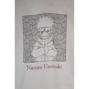 NWT Difuzed Naruto Uzumaki Graphic Hoodie Pulllover White Size L Anime Manga